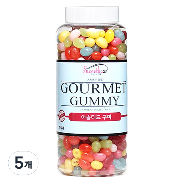 스위트박스 고메 혼합 젤리빈, 800g, 5개