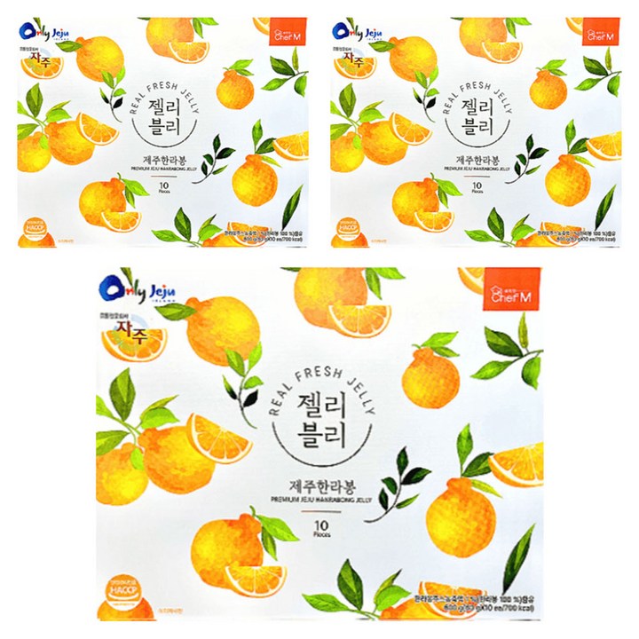 쉐프엠 젤리블리 제주한라봉, 30개, 60g