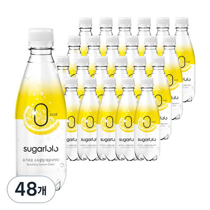 슈가로로 스파클링 레몬사이다, 350ml, 48개