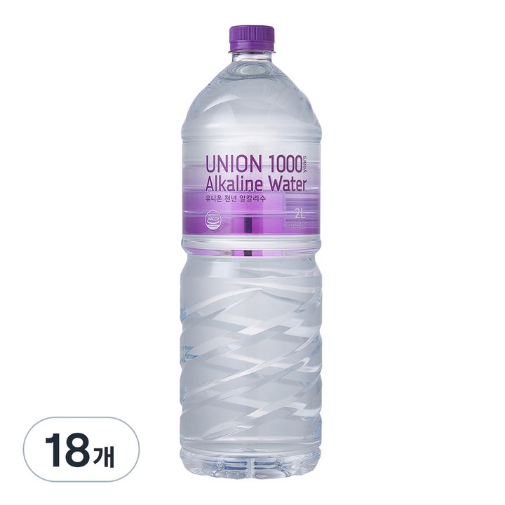 유니온천년알카리수, 2L, 18개