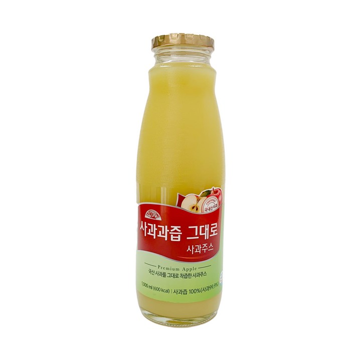 OrganicStory 사과과즙 그대로 사과주스, 1개, 1L