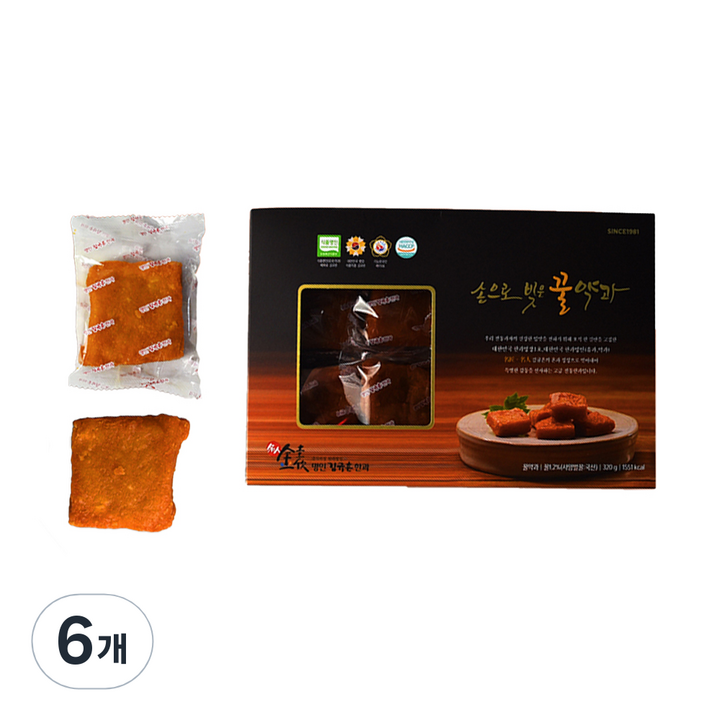 김규흔한과 손으로 빚은 꿀약과 8p, 6개, 320g