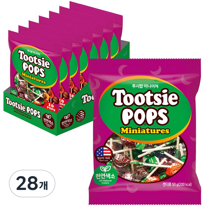투시팝 미니어쳐, 50g, 28개
