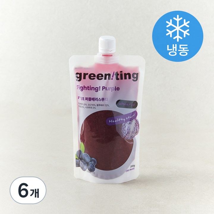 그리니팅 파이토 퍼플베리 스무디 (냉동), 200g, 6개