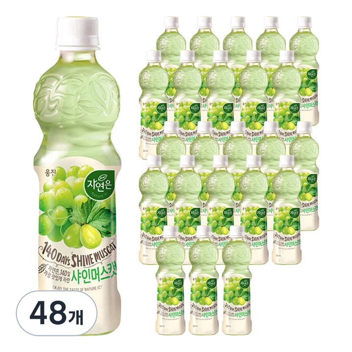 자연은 샤인머스켓 음료, 48개, 500ml