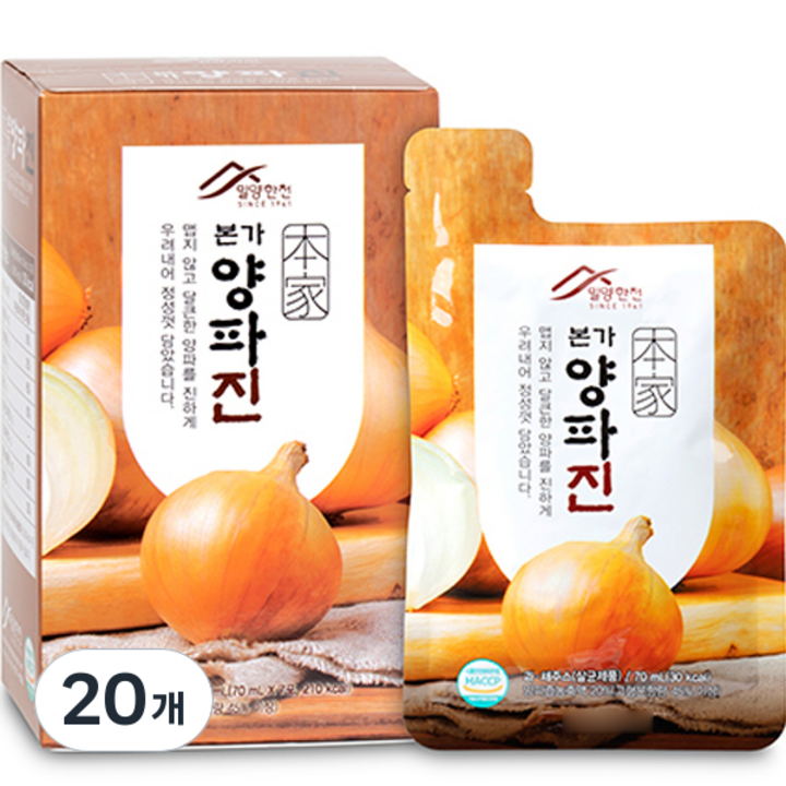 밀양한천 본가 양파진, 490ml, 20개