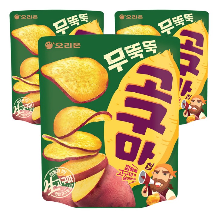오리온 무뚝뚝 고구마칩, 113g, 3개