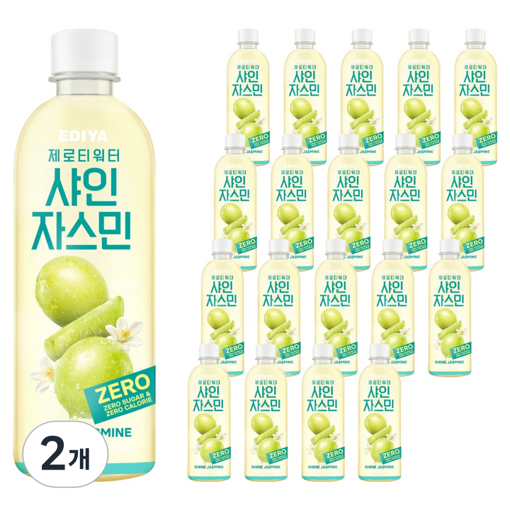 이디야 제로티 워터 샤인자스민 20p, 2개, 500ml