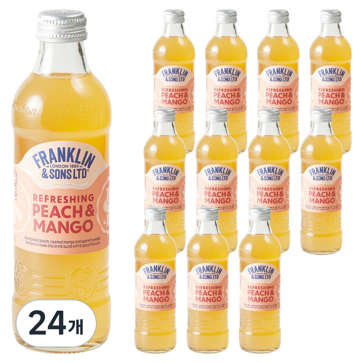 프랭클린앤썬 피치 & 망고, 24개, 275ml
