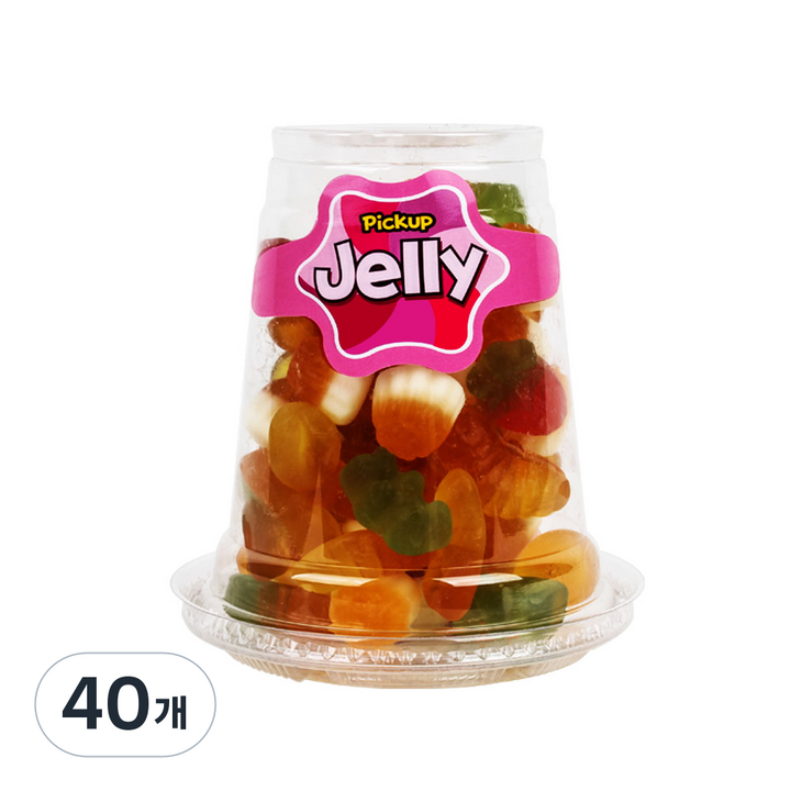 픽컵젤리 비달 팩 믹스 젤리 1개입, 40개, 200g