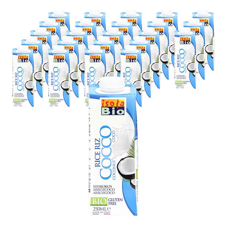 이솔라비오 유기농 쌀 코코넛 음료, 250ml, 24개