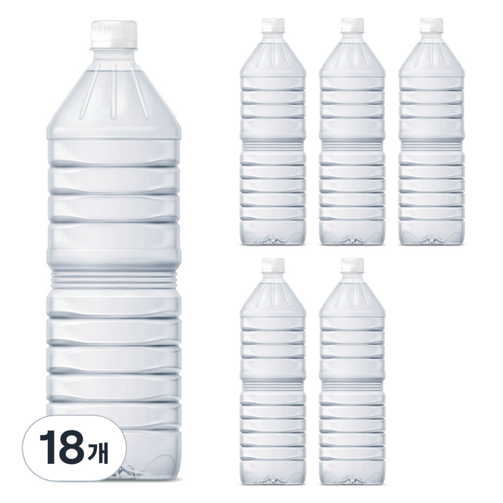 물하나 eco 생수 무라벨, 1L, 18개