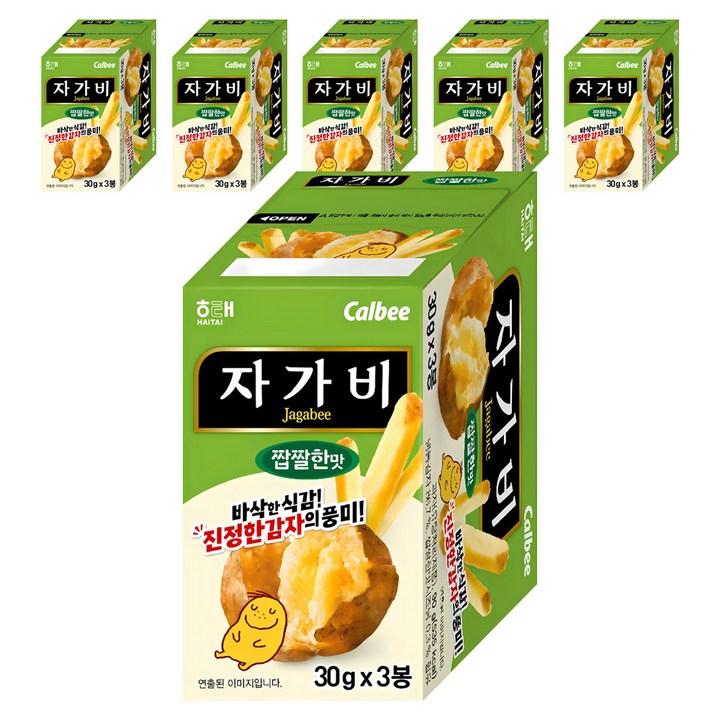 자가비 짭짤한 맛 3p, 90g, 6개