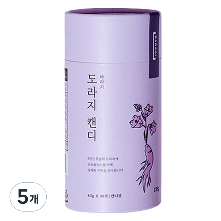 바라기 도라지 캔디 30p, 135g, 5개