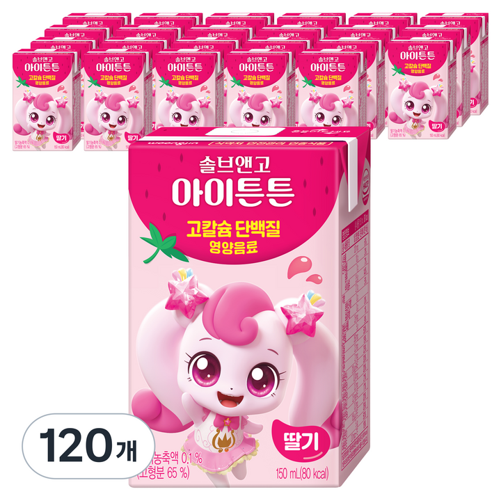 솔브앤고 아이튼튼 딸기, 150ml, 120개