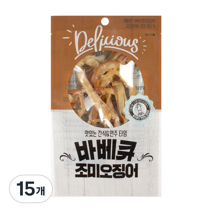 리프레쉬 바베큐 조미 오징어, 20g, 15개