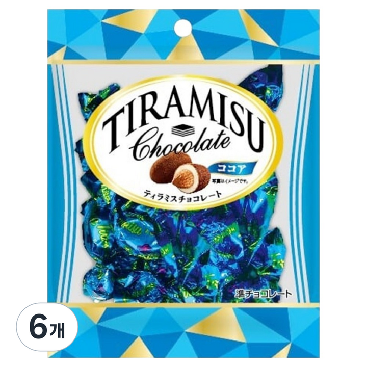 유우카 티라미수 초콜릿, 50g, 6개