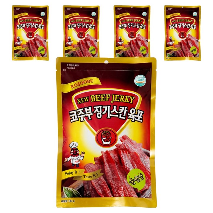 코주부 징기스칸 육포 순한맛, 130g, 5개