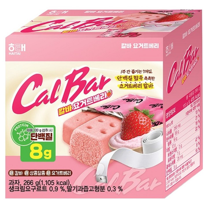 해태제과 칼로리바란스 요거트베리 7p, 266g, 1개