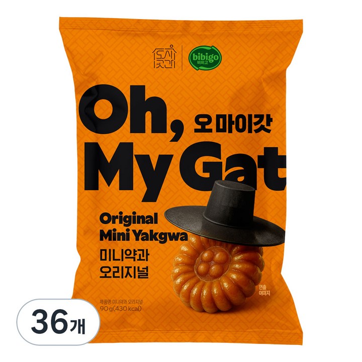 도시곳간 오마이갓 미니약과 오리지널, 36개, 90g