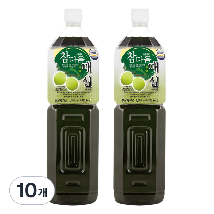 참다음 매실, 1.5L, 10개