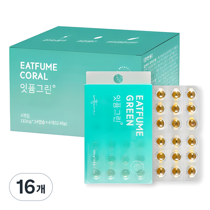 잇퓸 구강청결캡슐 그린, 3.12g, 16개