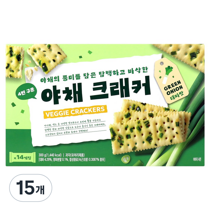 야채크래커, 15개, 300g