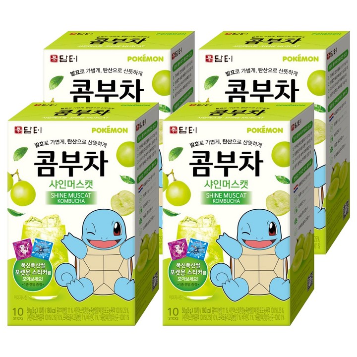 담터 포켓몬 콤부차 샤인머스캣, 5g, 10개입, 4개