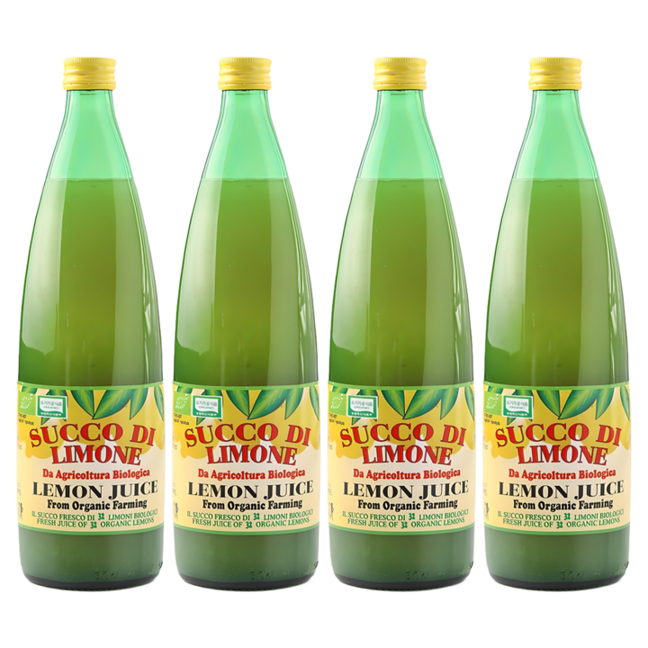유로푸드 유기농 레몬주스, 1L, 4개