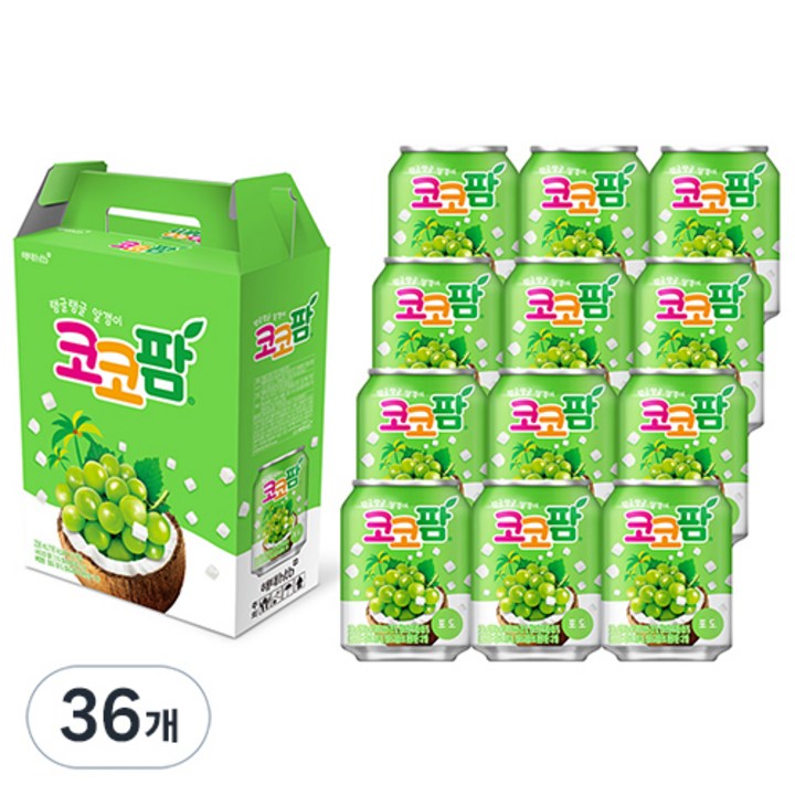 코코팜 포도, 238ml, 36개