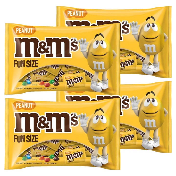 엠앤엠즈 피넛 펀사이즈 초콜릿, 500g, 4개