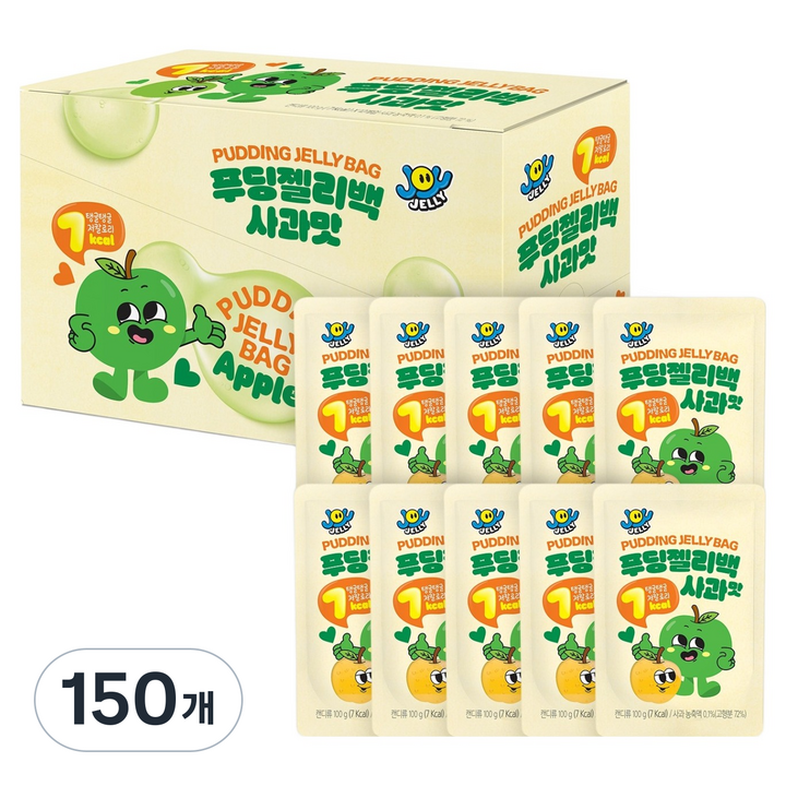 푸딩젤리백 사과맛, 100g, 150개