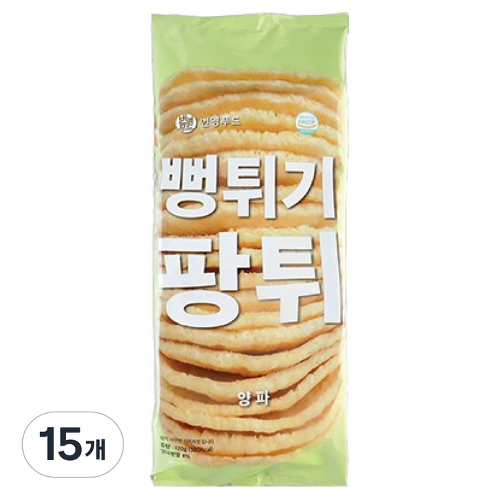 팡튀 양파 뻥튀기, 120g, 15개