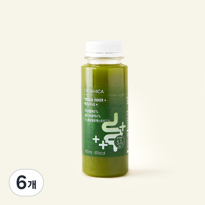 올가니카 주스 베지이너+, 6개, 190ml