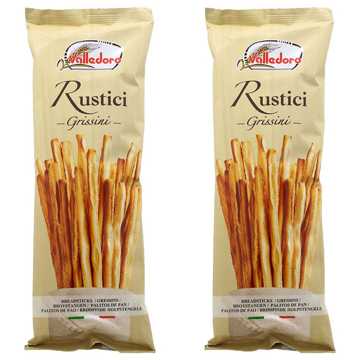 발레도로 그리시니 루스티치 막대과자, 100g, 2개