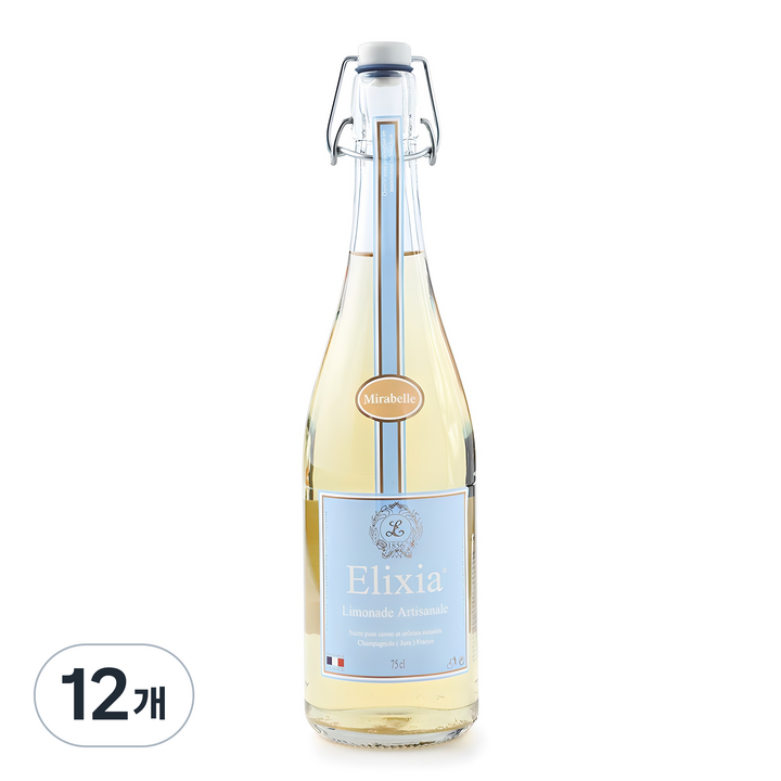 엘릭시아 자두맛 탄산음료, 750ml, 12개