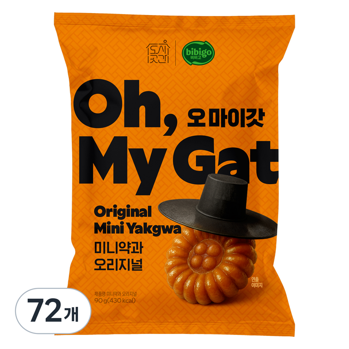 도시곳간 오마이갓 미니약과 오리지널, 72개, 90g