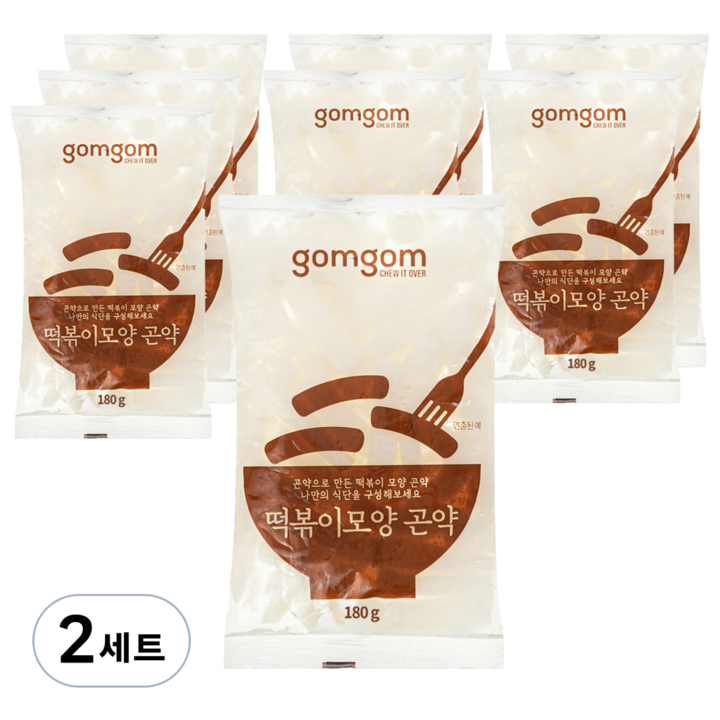 곰곰 떡볶이 곤약, 1.44kg, 2세트