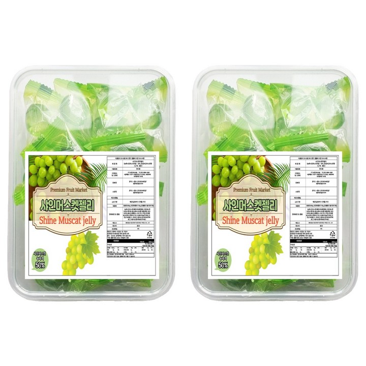 데일드 탱글 젤리 샤인머스캣맛, 200g, 2개