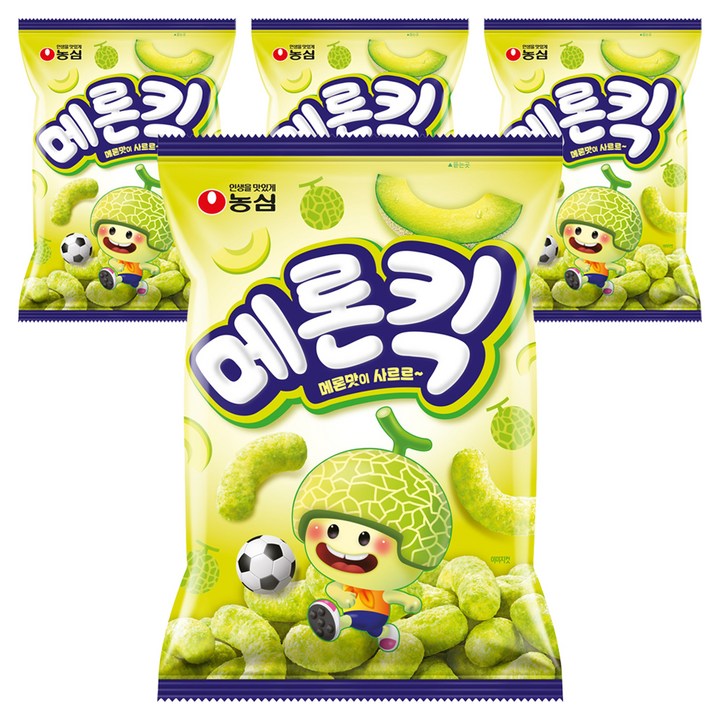 농심 메론킥, 60g, 4개