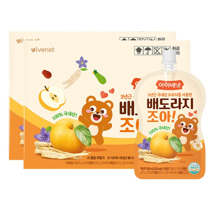 아이배냇 배도라지조아 음료, 100ml, 40개