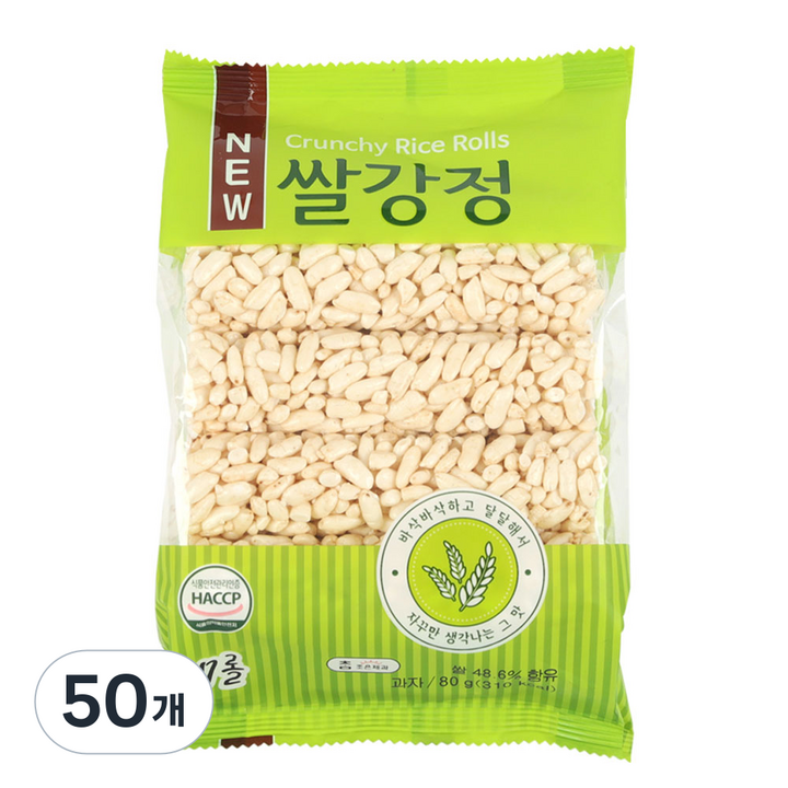 조은제과 쌀강정, 80g, 50개