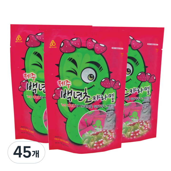 제주 백년초 캬라멜, 180g, 45개