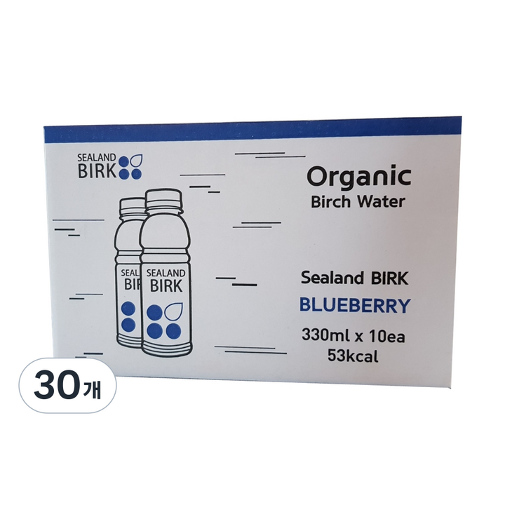 유기농 블루베리 자작나무수액 음료, 330ml, 30개