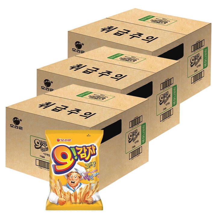 오리온 오감자 그라탕 스낵, 50g, 36개