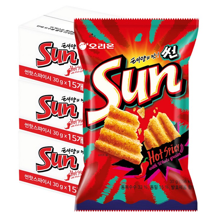 오리온 태양의 맛 썬, 30g, 45개
