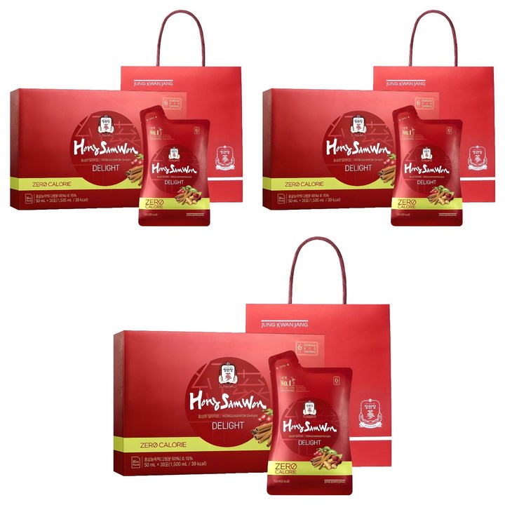 홍삼원 딜라이트 + 쇼핑백, 50ml, 90개