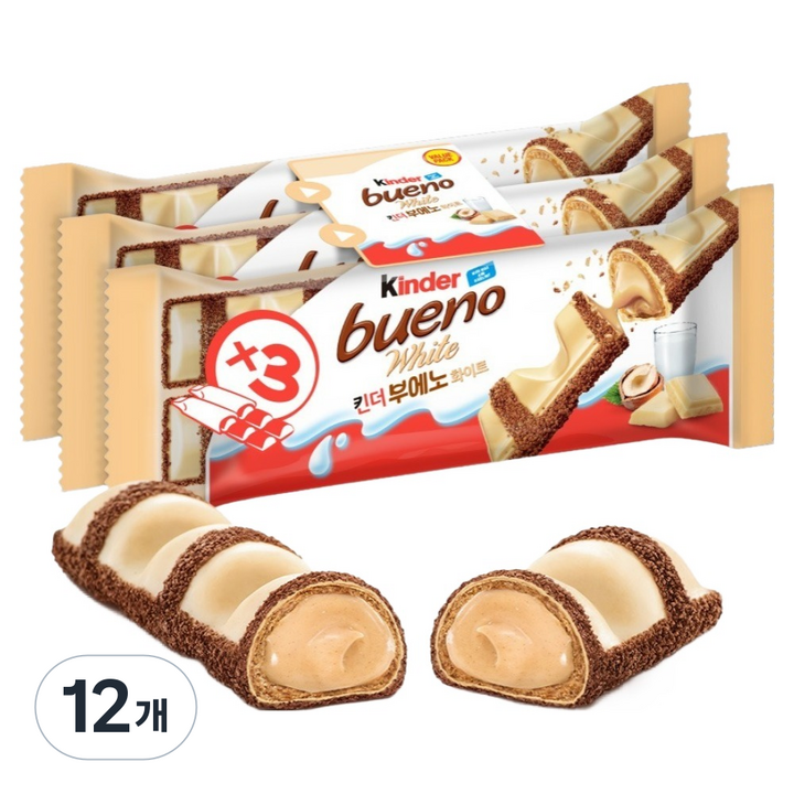 킨더 부에노 화이트 T2 2p, 39g, 12개