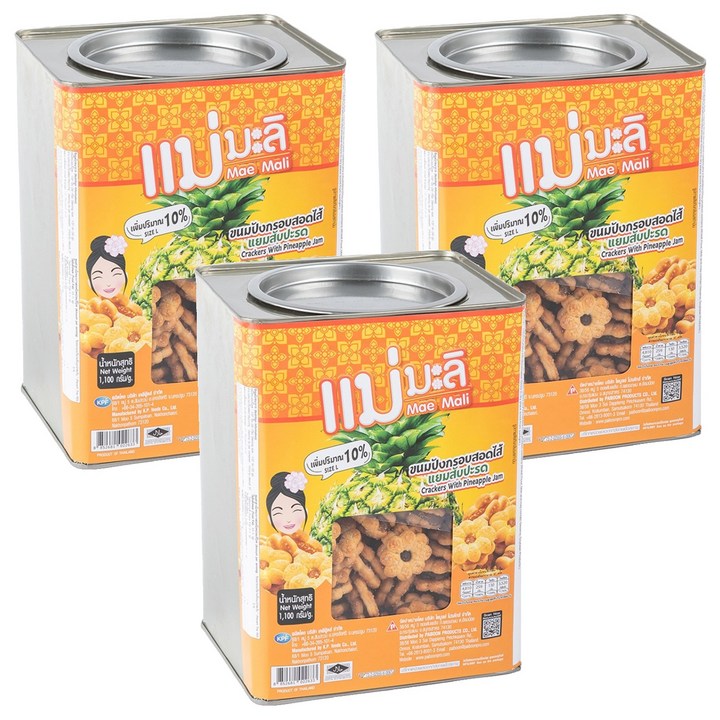 매말리 파인애플 비스켓, 3개, 1.1kg