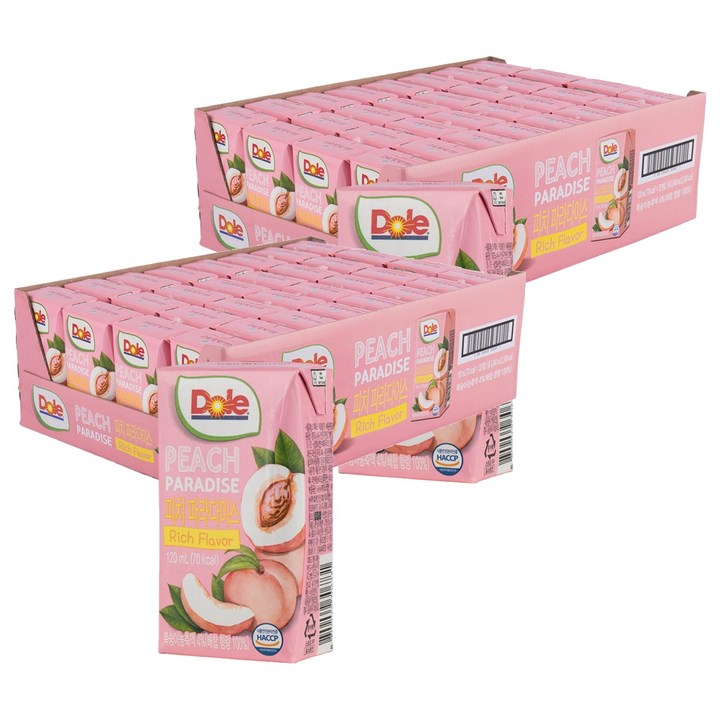 돌 피치 파라다이스 주스, 120ml, 64개